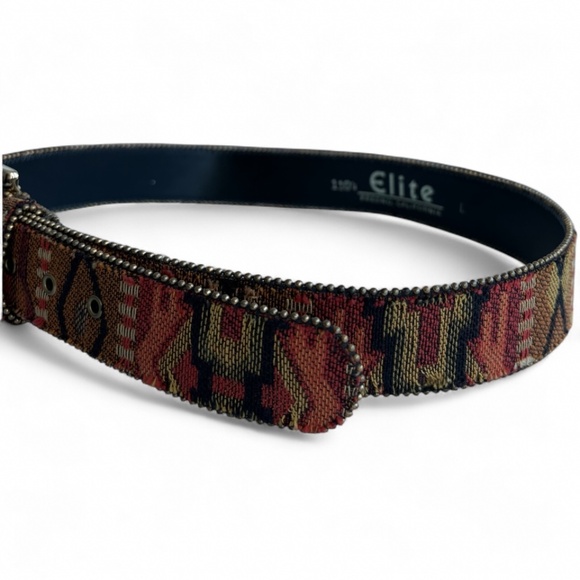 Elite Fresno California Southwestern Woven Belt – Vintage 80s/90s – Size L main image 7